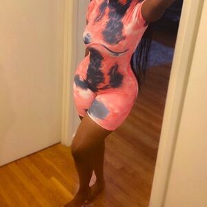 New women Tye- die Romper